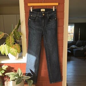 DL1961 Women's Dark Blue Mara Straight Leg Jeans